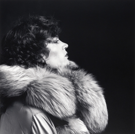 Self-Portrait of the artist in fur coat.