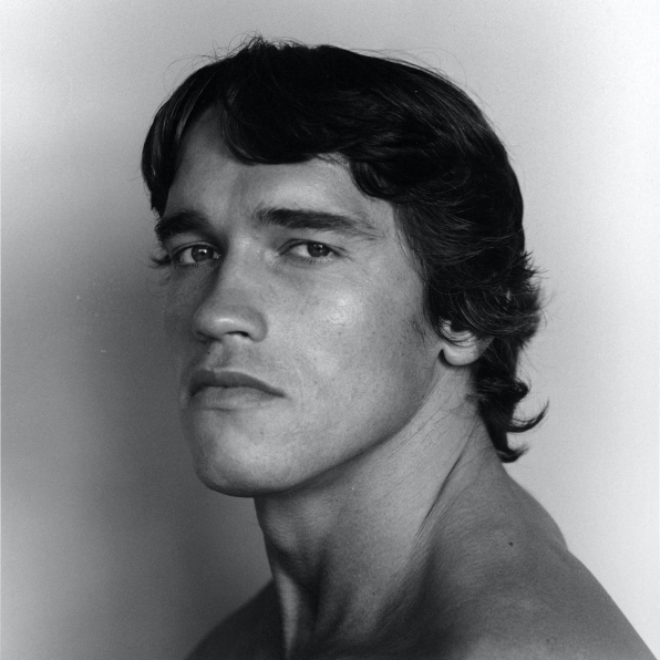 Portrait of Arnold Schwarzenegger.