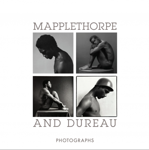 Four images by Robert Mapplethorpe and George Dureau arranged in a grid on a white background, with Gray text.